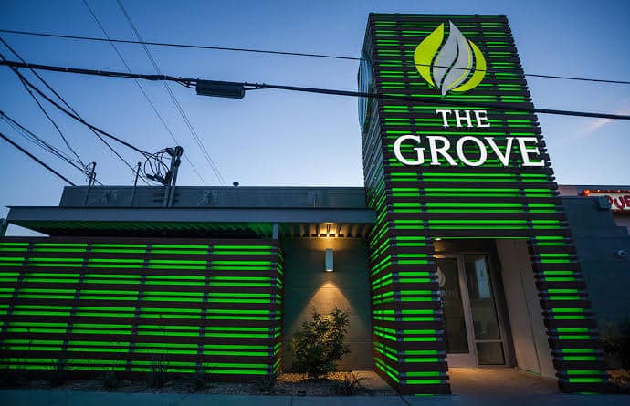 Exterior of The Grove Las Vegas location.