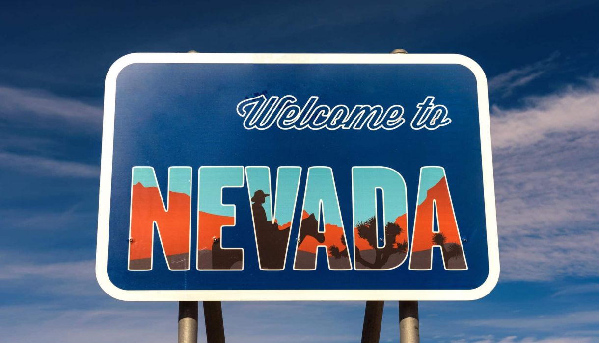 Welcome to Nevada sign