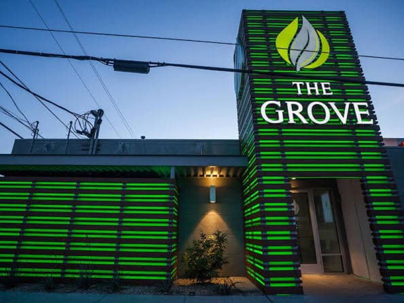 Exterior of The Grove Las Vegas location.