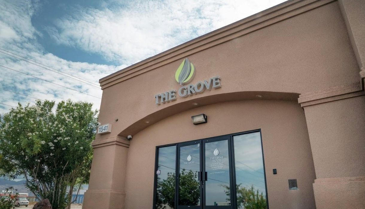 The Grove dispensary at 1541 E Basin Avenue in Pahrump, Nevada, the company's first store