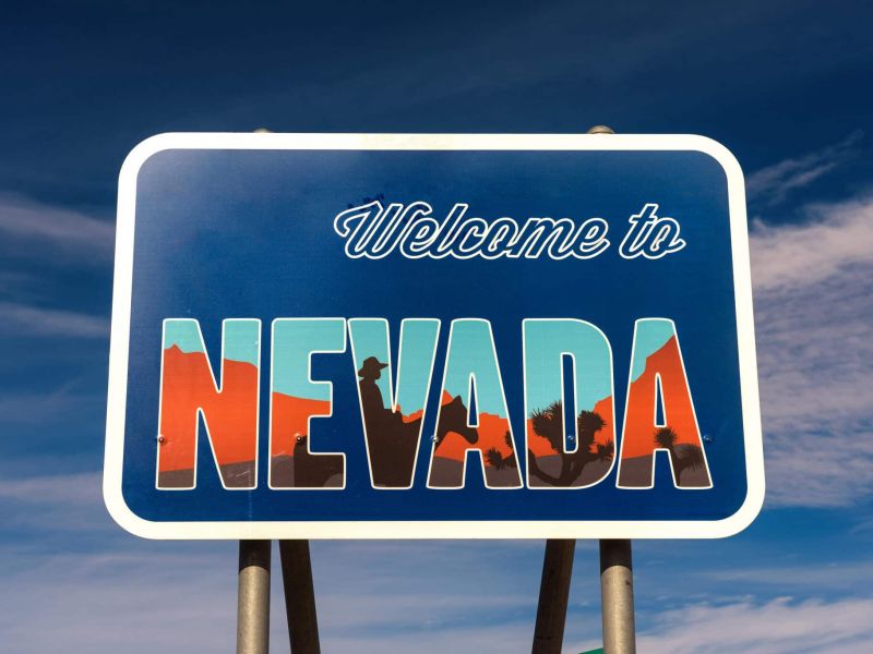 Welcome to Nevada sign
